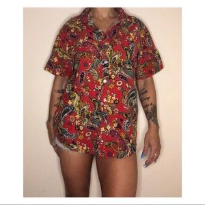 Vintage paisley button up